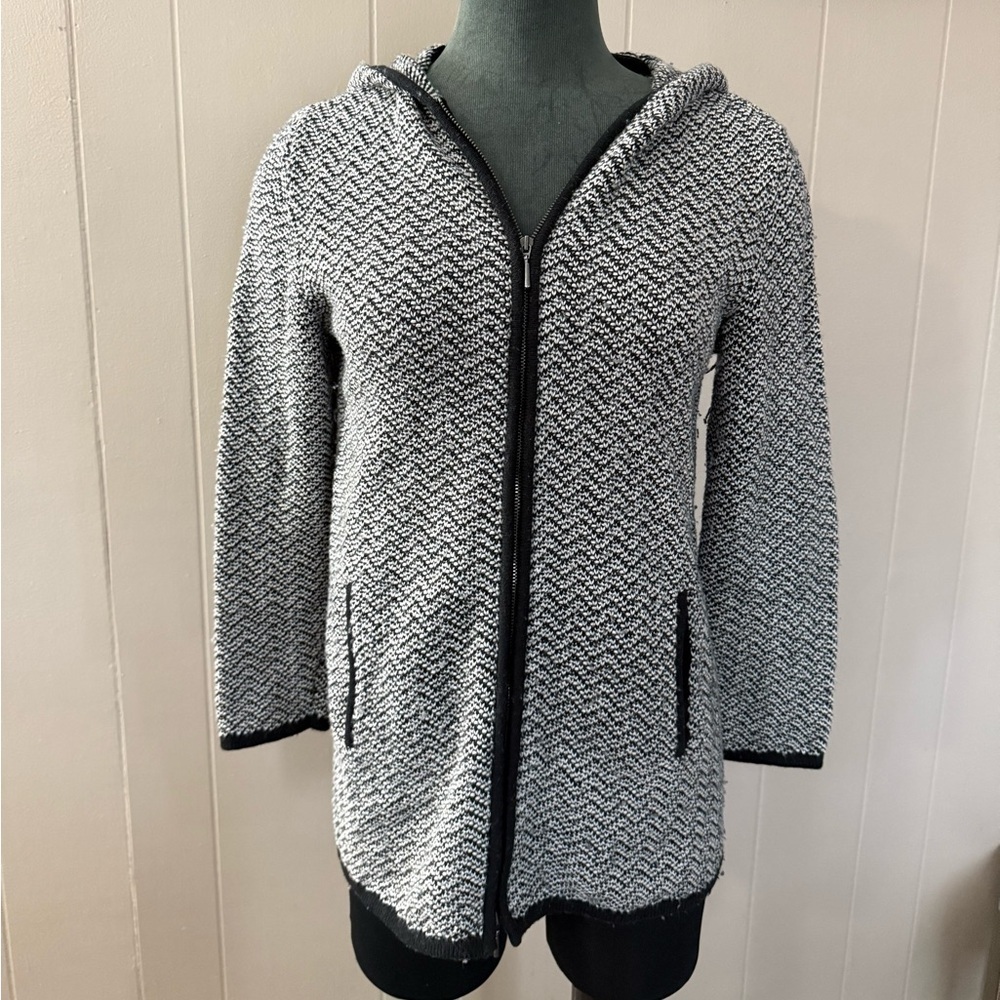 J. Jill • Wool Blend Full Zip Sweater Hoodie